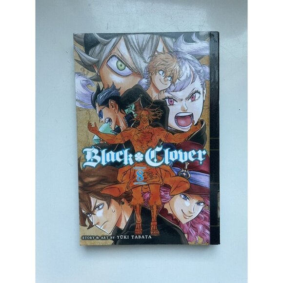 Black Clover Vol. 8 Manga Yuki Tabata Shonen Jump Action Viz English - Picture 1 of 2